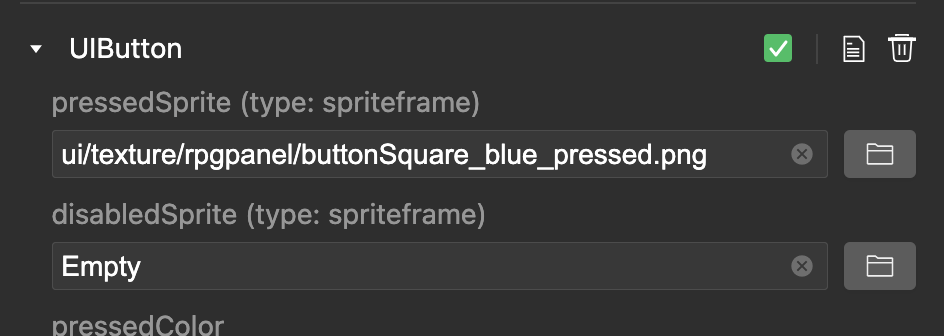 button